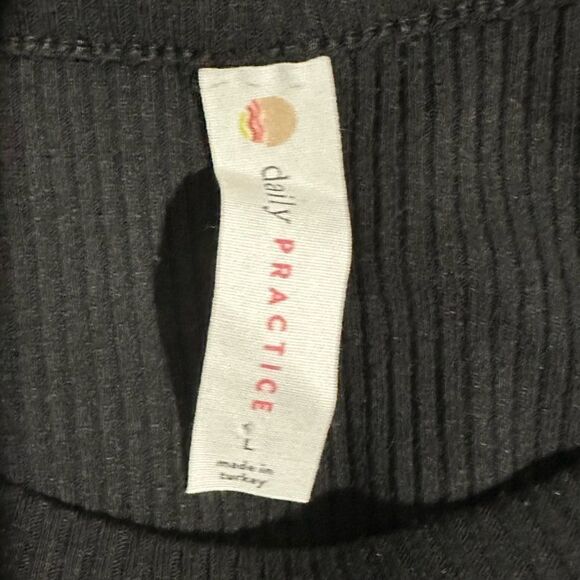 NWOT Daily PRACTICE for Anthropologie black knit midi dress size L - Picture 6 of 8